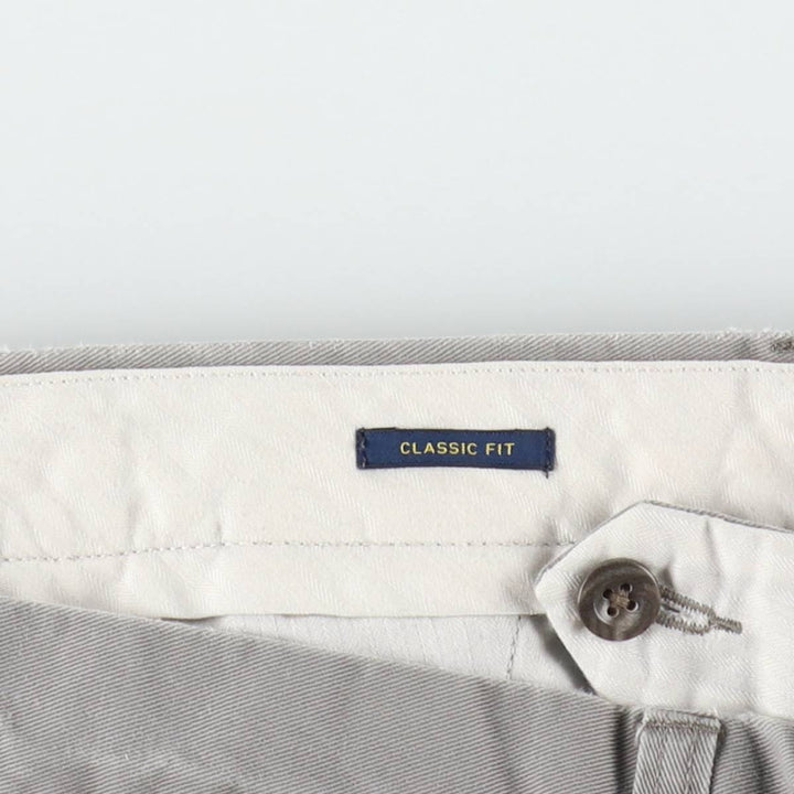 Ralph Lauren POLO RALPH LAUREN CLASSIC FIT Chino Pants, Men's W30 (approx.) cotton gray type Vintage Second Hand