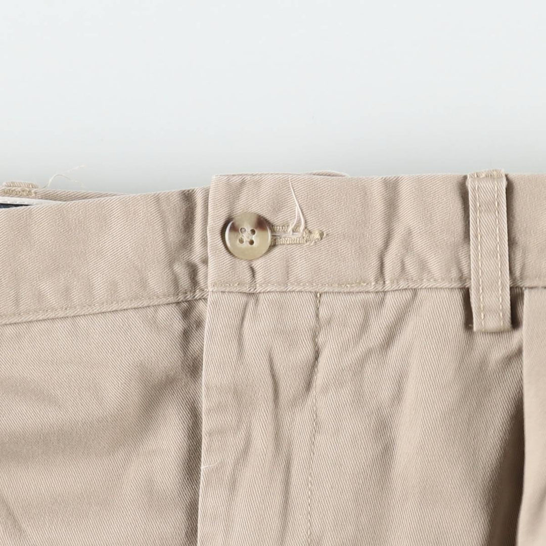 Ralph Lauren POLO by Ralph Lauren ETHAN PANT Two-pleat chino pants for men, size W34 cotton Beige type Vintage Second Hand
