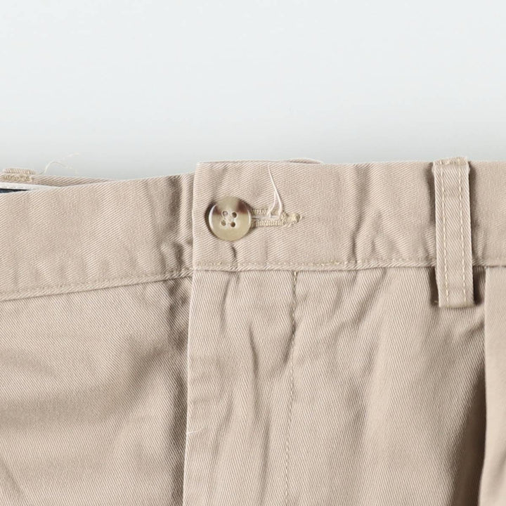 Ralph Lauren POLO by Ralph Lauren ETHAN PANT Two-pleat chino pants for men, size W34 cotton Beige type Vintage Second Hand