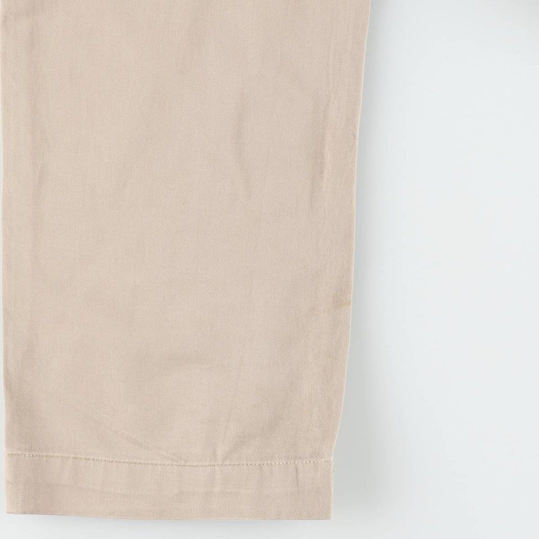 Ralph Lauren POLO by Ralph Lauren ETHAN PANT Two-pleat chino pants for men, size W34 cotton Beige type Vintage Second Hand