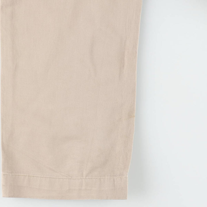 Ralph Lauren POLO by Ralph Lauren ETHAN PANT Two-pleat chino pants for men, size W34 cotton Beige type Vintage Second Hand