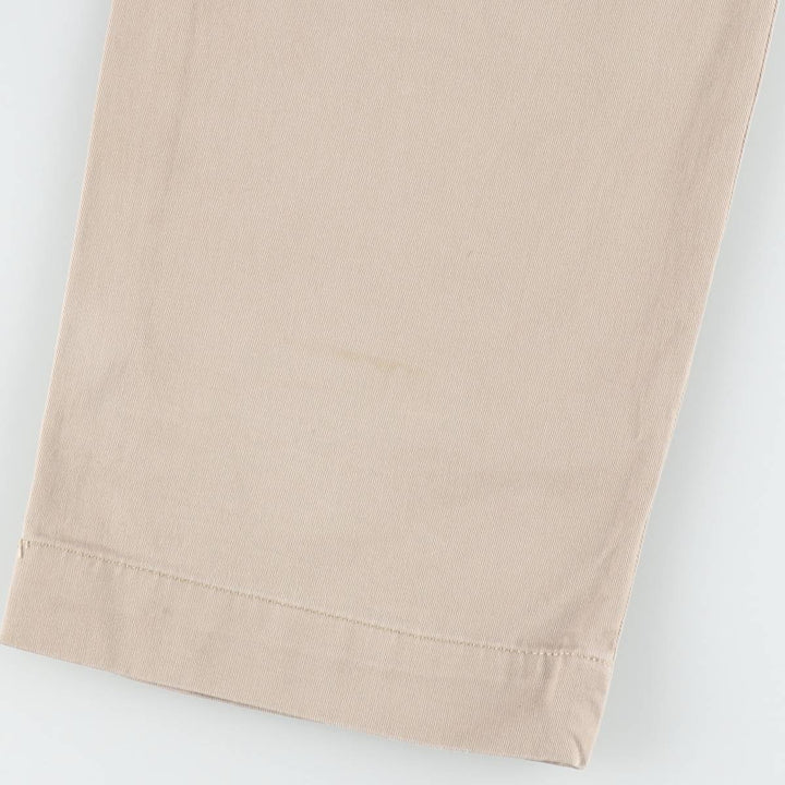 Ralph Lauren POLO by Ralph Lauren ETHAN PANT Two-pleat chino pants for men, size W34 cotton Beige type Vintage Second Hand