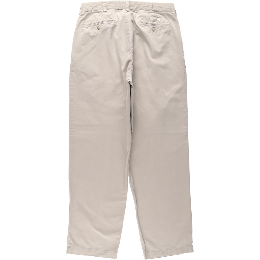Ralph Lauren POLO by Ralph Lauren ANDREW PANT Two-pleat chino pants for men, equivalent to W33 cotton Beige type Vintage Second Hand