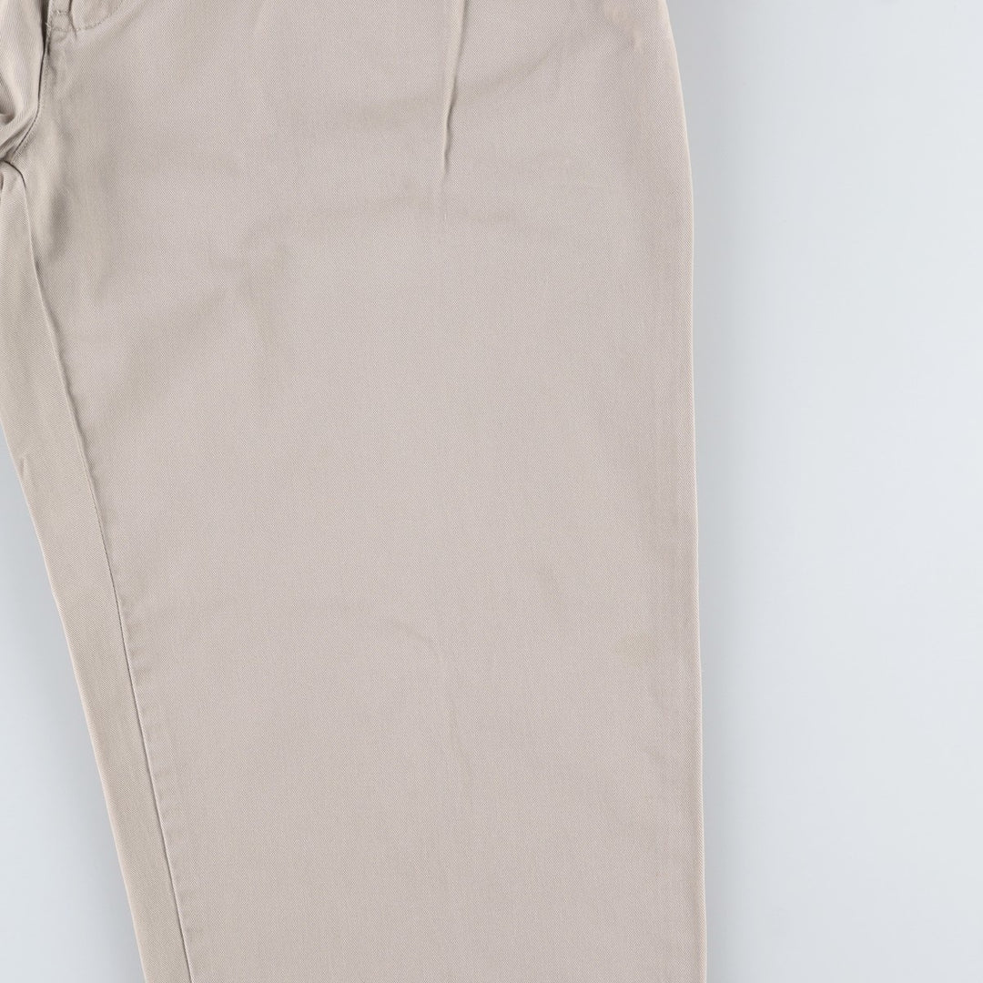 Ralph Lauren POLO by Ralph Lauren ANDREW PANT Two-pleat chino pants for men, equivalent to W33 cotton Beige type Vintage Second Hand