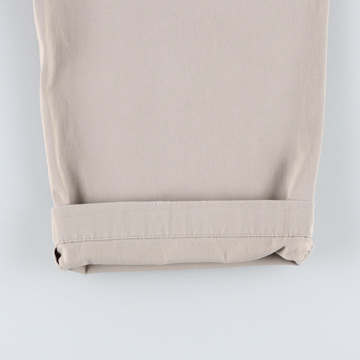 Ralph Lauren POLO by Ralph Lauren ANDREW PANT Two-pleat chino pants for men, equivalent to W33 cotton Beige type Vintage Second Hand