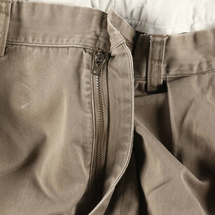 Ralph Lauren POLO by Ralph Lauren ANDREW PANT Two-pleat chino pants for men, equivalent to w36 cotton brown type Vintage Second Hand