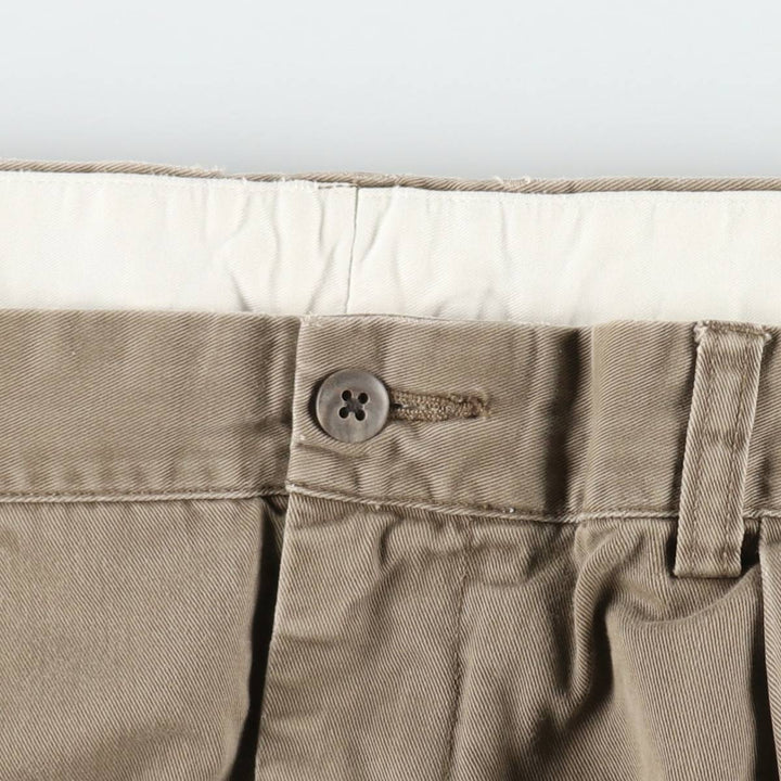 Ralph Lauren POLO by Ralph Lauren ANDREW PANT Two-pleat chino pants for men, equivalent to w36 cotton brown type Vintage Second Hand