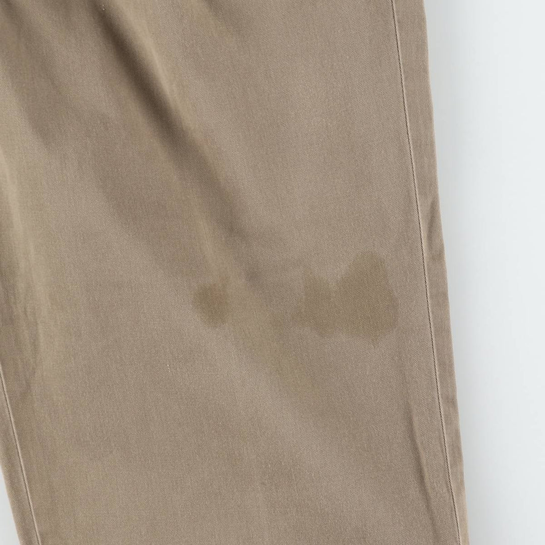 Ralph Lauren POLO by Ralph Lauren ANDREW PANT Two-pleat chino pants for men, equivalent to w36 cotton brown type Vintage Second Hand