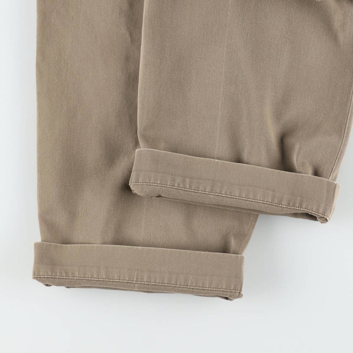 Ralph Lauren POLO by Ralph Lauren ANDREW PANT Two-pleat chino pants for men, equivalent to w36 cotton brown type Vintage Second Hand