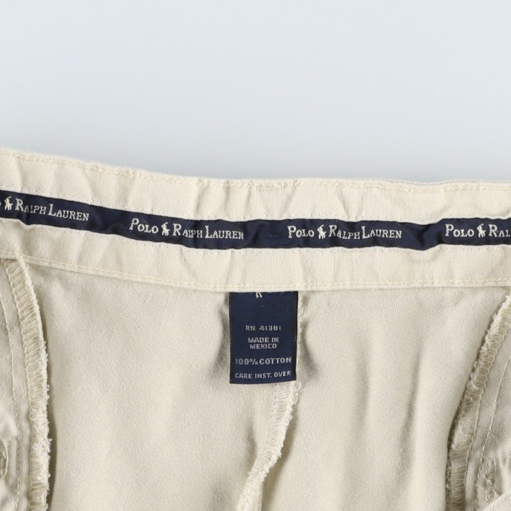 Ralph Lauren Polo Ralph Lauren Two-pleat Chino Pants for Men, W34 equivalent cotton Beige type Vintage Second Hand
