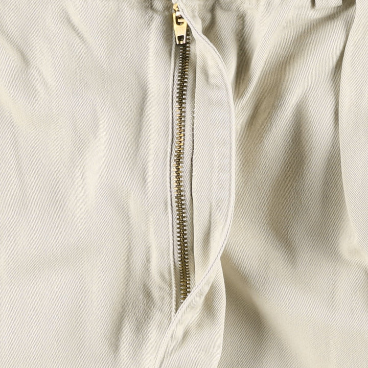 Ralph Lauren Polo Ralph Lauren Two-pleat Chino Pants for Men, W34 equivalent cotton Beige type Vintage Second Hand