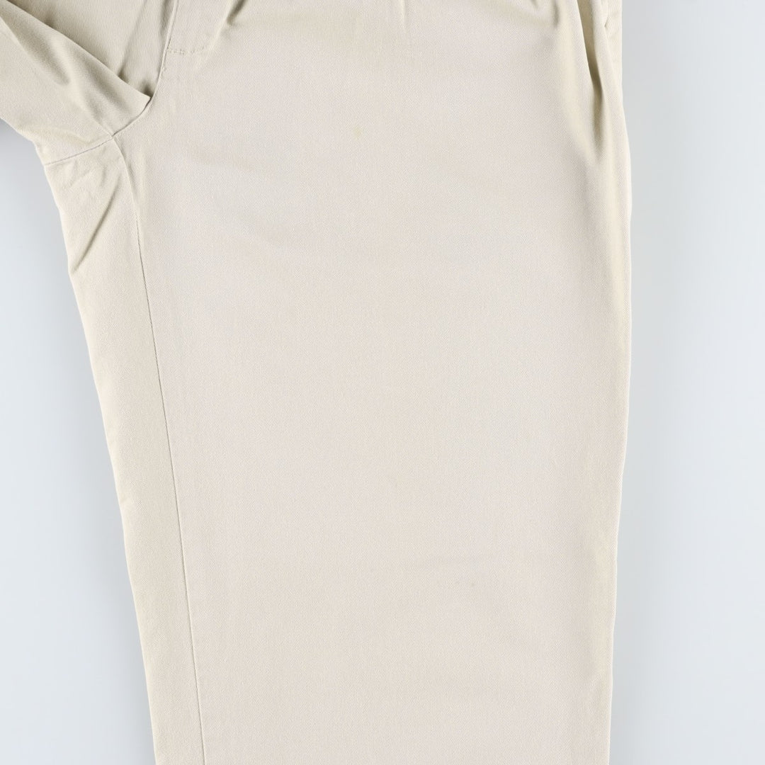 Ralph Lauren Polo Ralph Lauren Two-pleat Chino Pants for Men, W34 equivalent cotton Beige type Vintage Second Hand