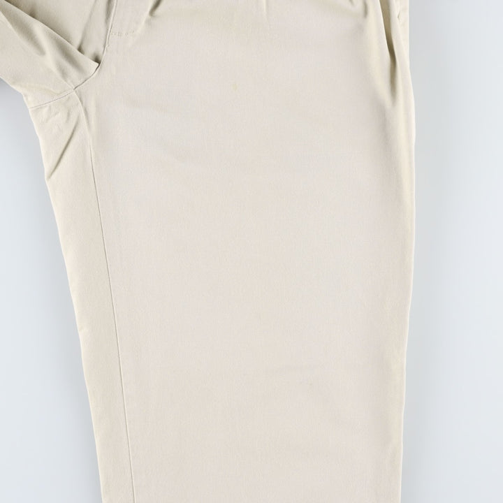 Ralph Lauren Polo Ralph Lauren Two-pleat Chino Pants for Men, W34 equivalent cotton Beige type Vintage Second Hand