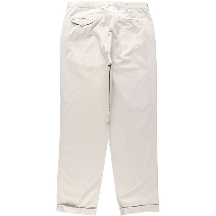 Ralph Lauren POLO RALPH LAUREN HAMMOND PANT, two-pleat chino pants, men's size W36 cotton Beige type Vintage Second Hand