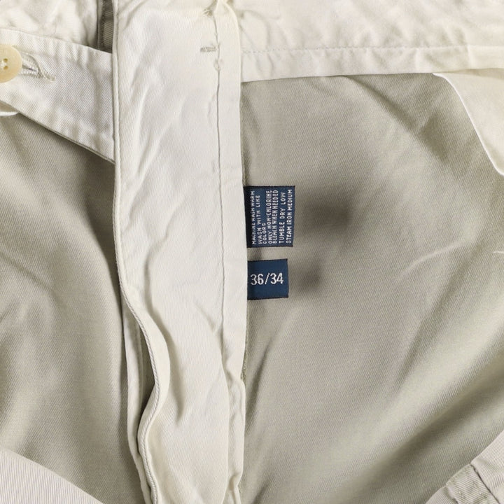 Ralph Lauren POLO RALPH LAUREN HAMMOND PANT, two-pleat chino pants, men's size W36 cotton Beige type Vintage Second Hand