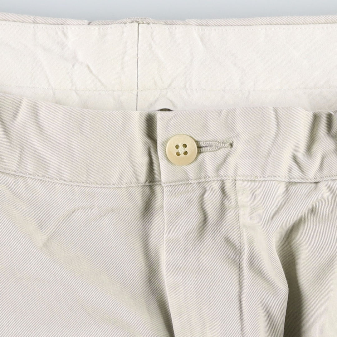 Ralph Lauren POLO RALPH LAUREN HAMMOND PANT, two-pleat chino pants, men's size W36 cotton Beige type Vintage Second Hand