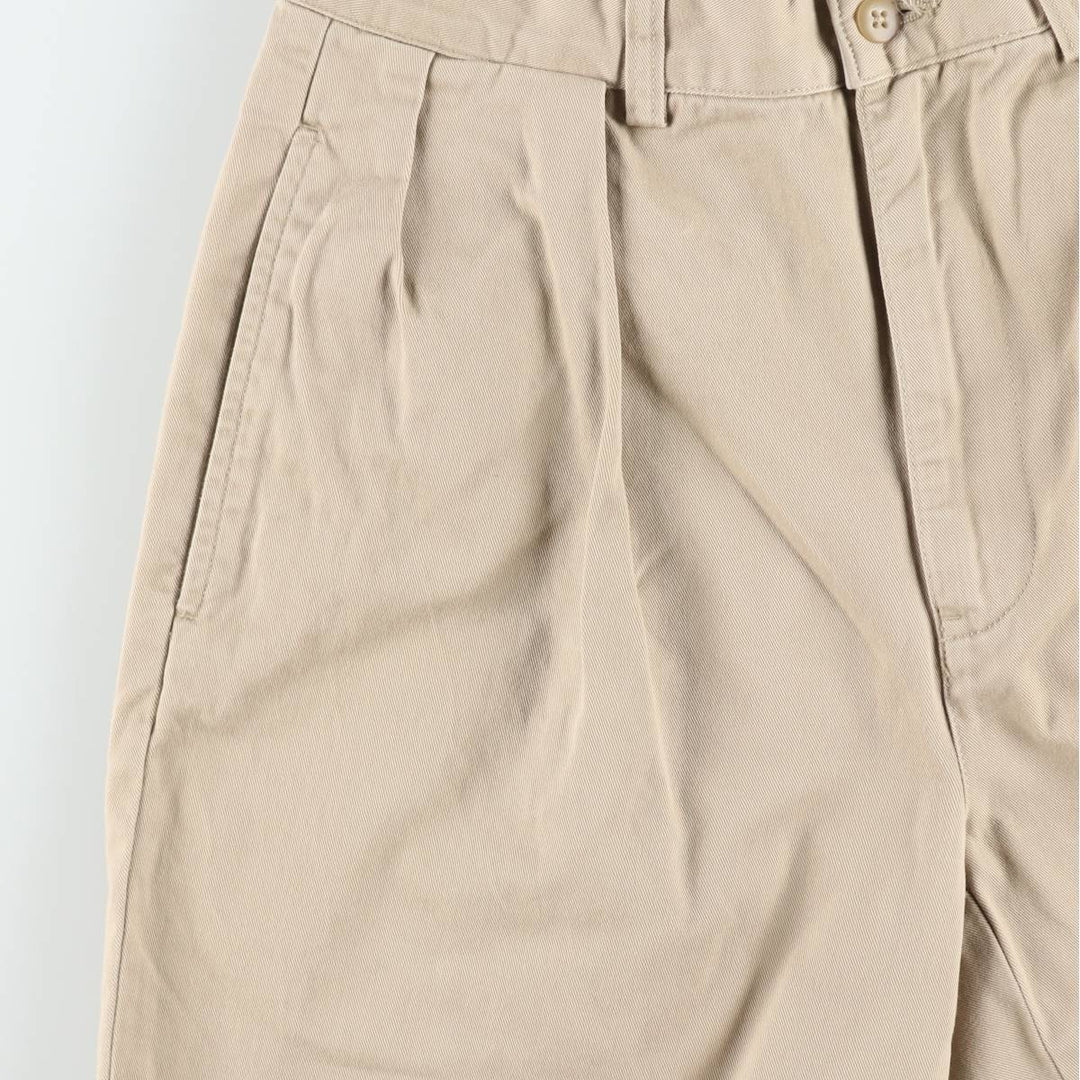 Ralph Lauren POLO by Ralph Lauren ANDREW PANT Two-pleat chino pants for men, W30 equivalent cotton Beige type Vintage Second Hand