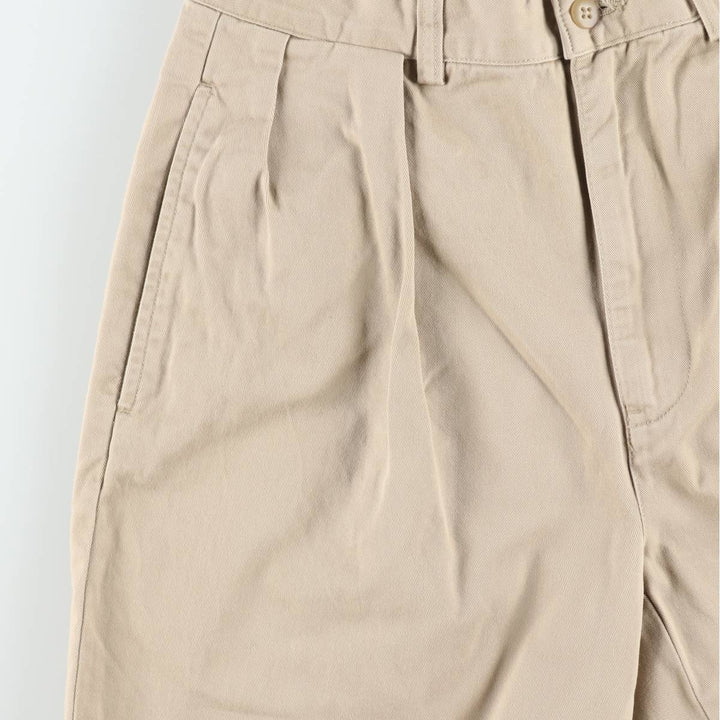 Ralph Lauren POLO by Ralph Lauren ANDREW PANT Two-pleat chino pants for men, W30 equivalent cotton Beige type Vintage Second Hand