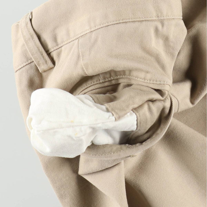 Ralph Lauren POLO by Ralph Lauren ANDREW PANT Two-pleat chino pants for men, W30 equivalent cotton Beige type Vintage Second Hand