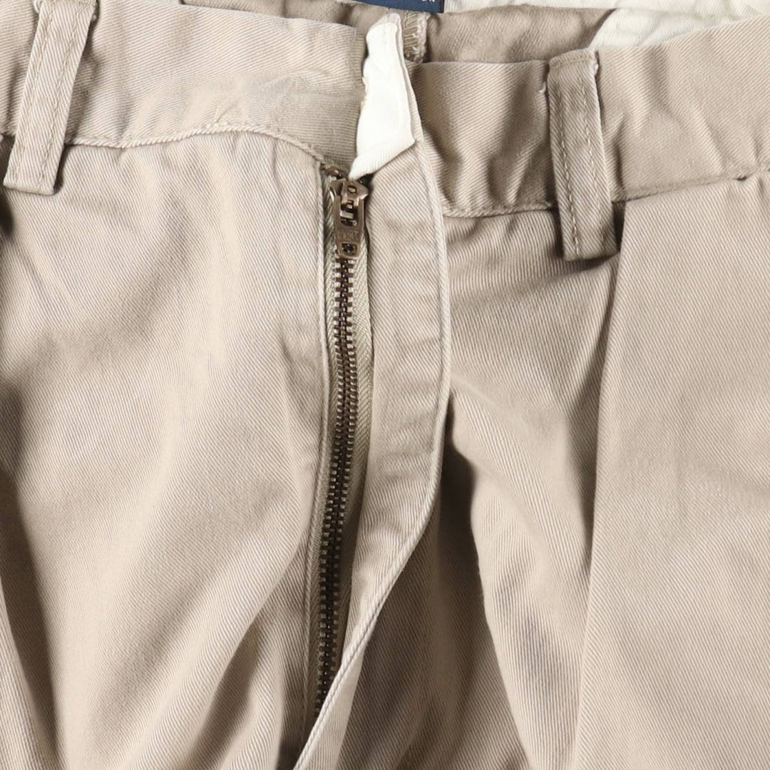 Ralph Lauren POLO by Ralph Lauren ANDREW PANT Two-pleat chino pants for men, W30 equivalent cotton Beige type Vintage Second Hand