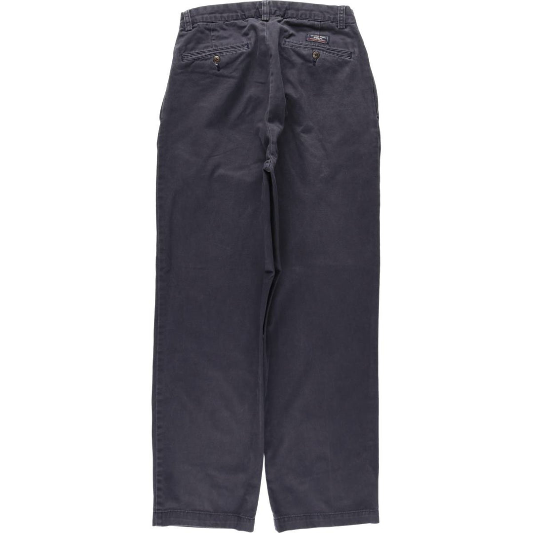Ralph Lauren POLO by Ralph Lauren ANDREW PANT Two-pleat Chino Pants Men's Size W29 cotton navy blue type Vintage Second Hand