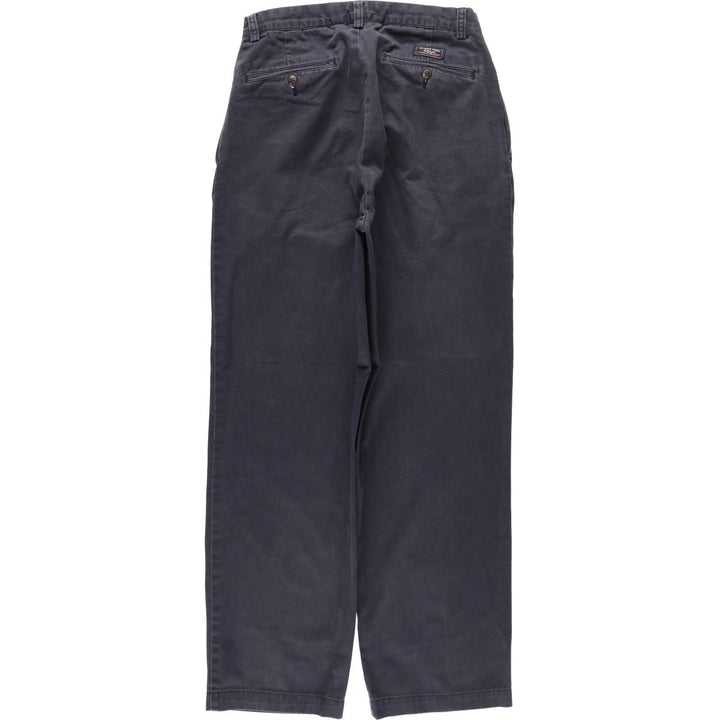 Ralph Lauren POLO by Ralph Lauren ANDREW PANT Two-pleat Chino Pants Men's Size W29 cotton navy blue type Vintage Second Hand