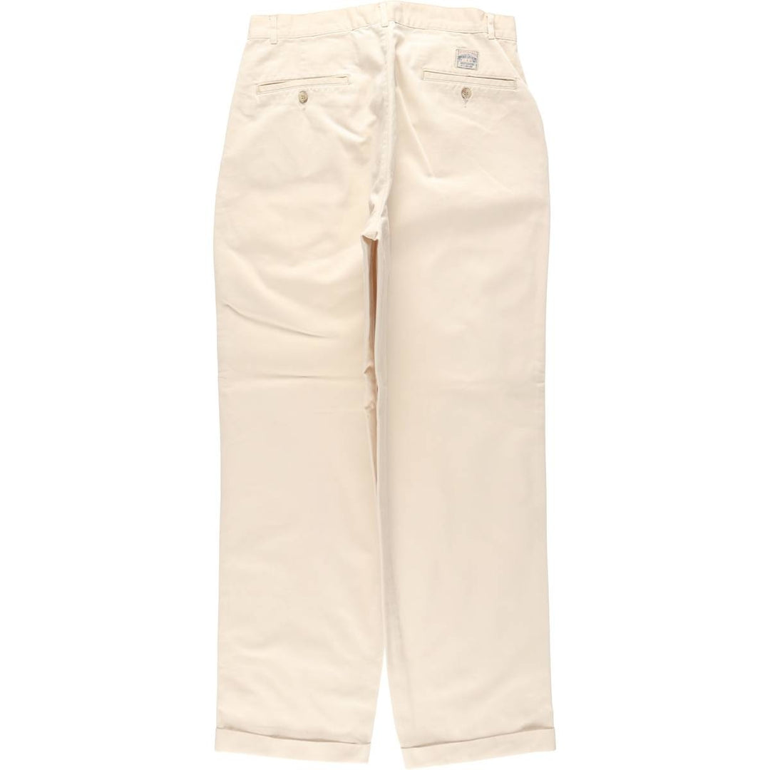 Ralph Lauren POLO by Ralph Lauren Two-pleat Chino Pants for Men, W31 equivalent cotton Beige type Vintage Second Hand