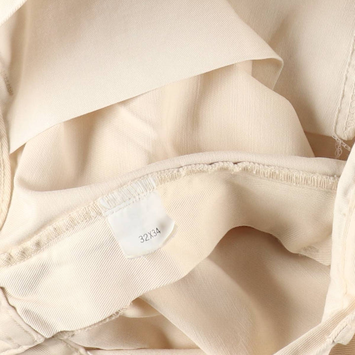 Ralph Lauren POLO by Ralph Lauren Two-pleat Chino Pants for Men, W31 equivalent cotton Beige type Vintage Second Hand