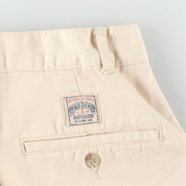 Ralph Lauren POLO by Ralph Lauren Two-pleat Chino Pants for Men, W31 equivalent cotton Beige type Vintage Second Hand