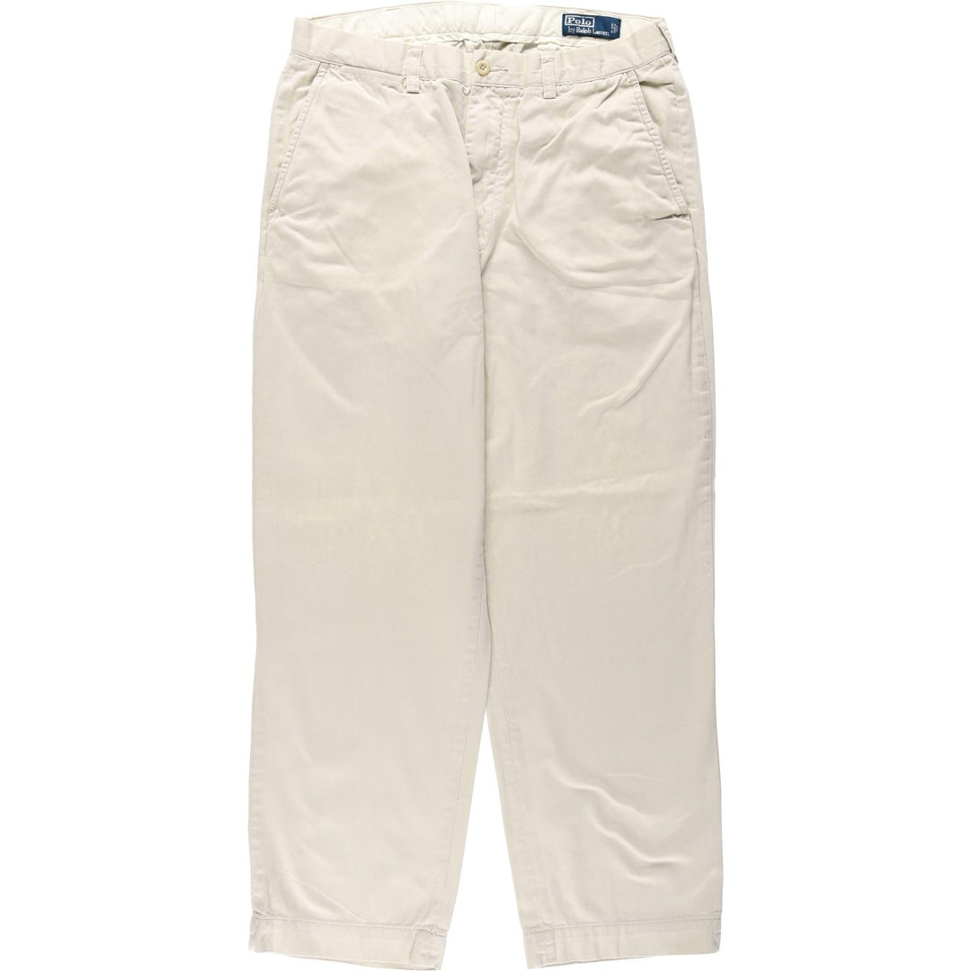 Ralph Lauren POLO by Ralph Lauren PROSPECT PANT Chino pants for men, equivalent to w34 cotton Beige type Vintage Second Hand