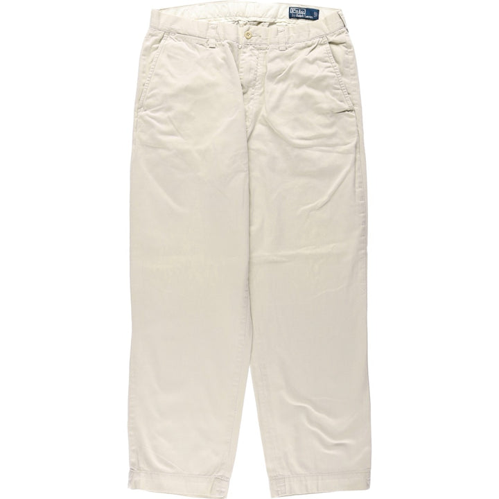 Ralph Lauren POLO by Ralph Lauren PROSPECT PANT Chino pants for men, equivalent to w34 cotton Beige type Vintage Second Hand