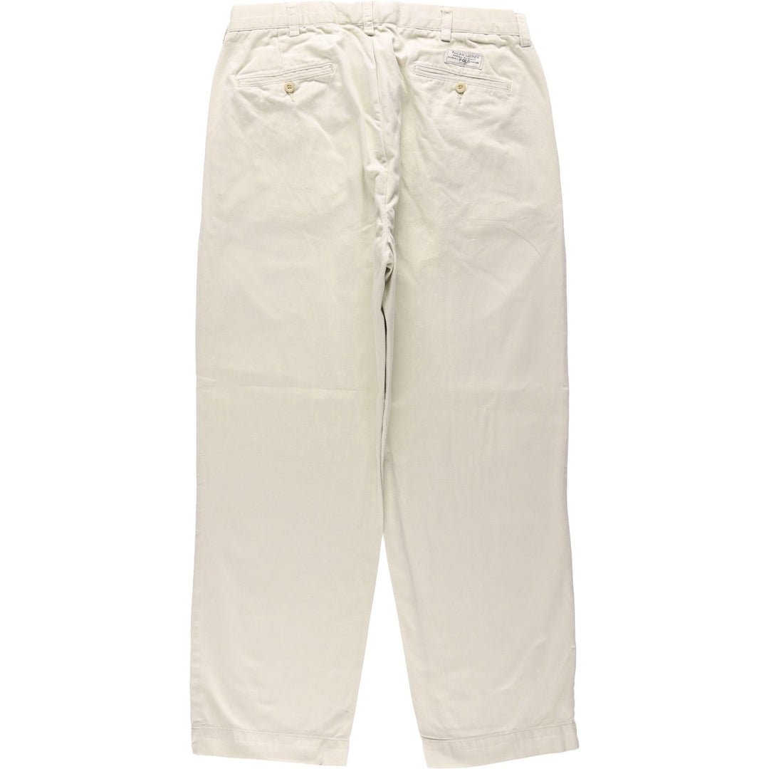 Ralph Lauren POLO by Ralph Lauren PROSPECT PANT Chino pants for men, equivalent to w34 cotton Beige type Vintage Second Hand