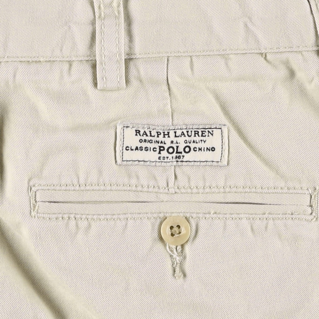 Ralph Lauren POLO by Ralph Lauren PROSPECT PANT Chino pants for men, equivalent to w34 cotton Beige type Vintage Second Hand