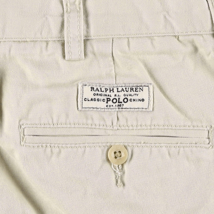 Ralph Lauren POLO by Ralph Lauren PROSPECT PANT Chino pants for men, equivalent to w34 cotton Beige type Vintage Second Hand