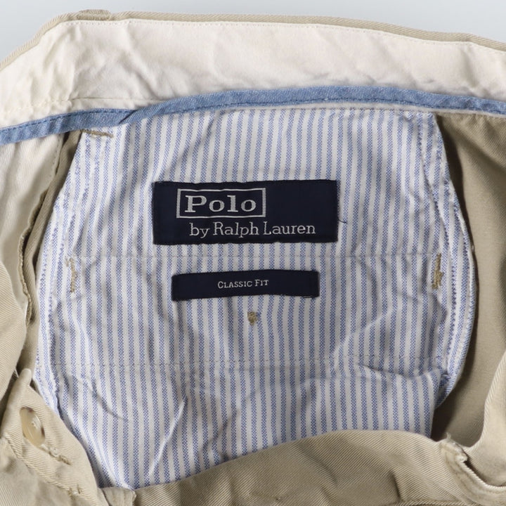Ralph Lauren POLO by Ralph Lauren CLASSIC FIT Chino Pants for Men, W32 equivalent cotton Beige type Vintage Second Hand