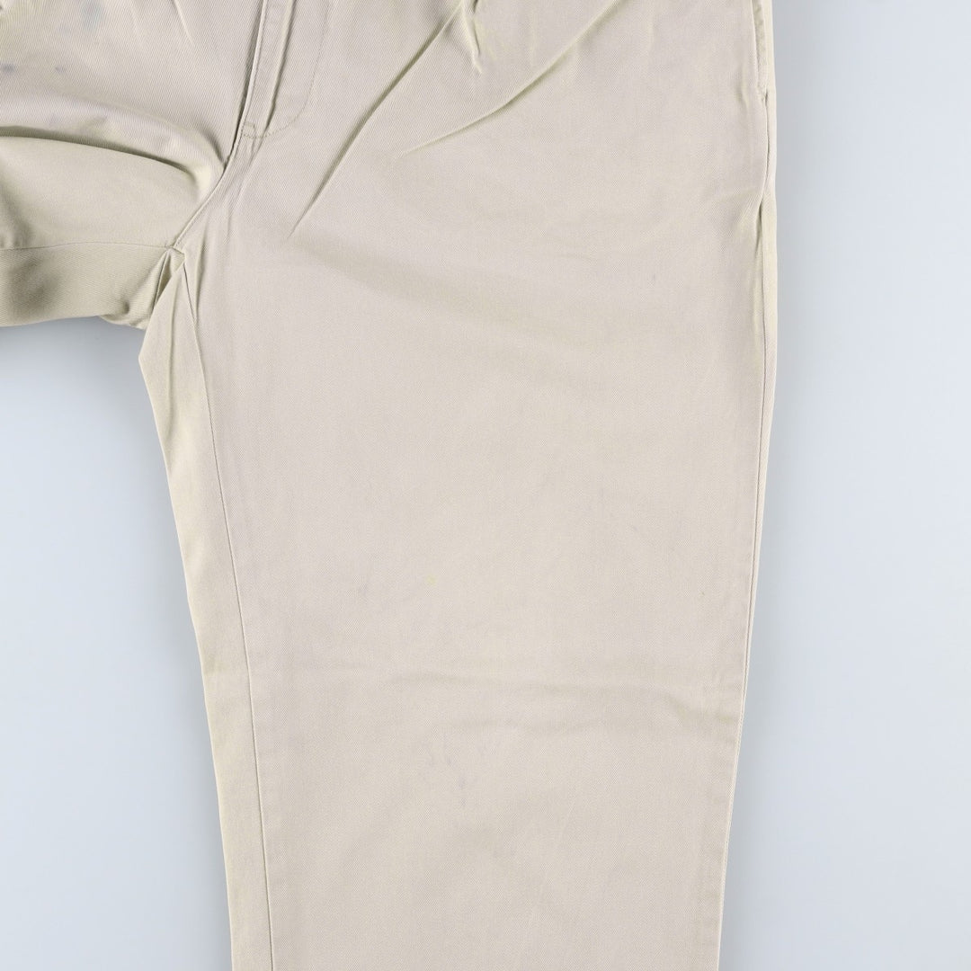 Ralph Lauren POLO RALPH LAUREN HAMMOND PANT, two-pleat chino pants, men's size W37 cotton Beige type Vintage Second Hand