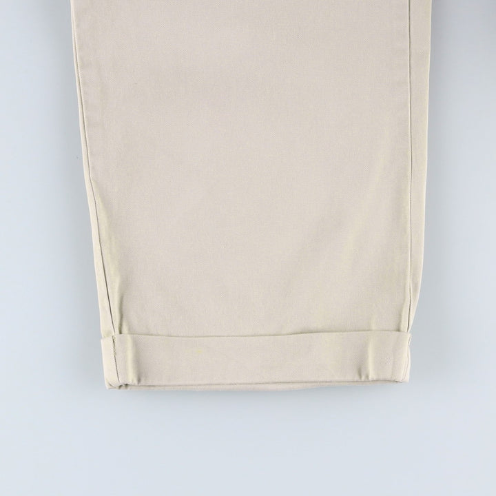 Ralph Lauren POLO RALPH LAUREN HAMMOND PANT, two-pleat chino pants, men's size W37 cotton Beige type Vintage Second Hand
