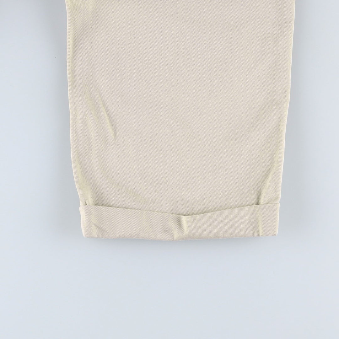 Ralph Lauren POLO RALPH LAUREN HAMMOND PANT, two-pleat chino pants, men's size W37 cotton Beige type Vintage Second Hand