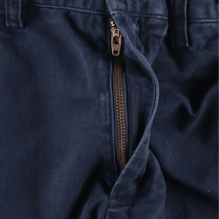 Ralph Lauren POLO by Ralph Lauren PRESTON PANT Chino pants for men, equivalent to W32 cotton navy blue type Vintage Second Hand