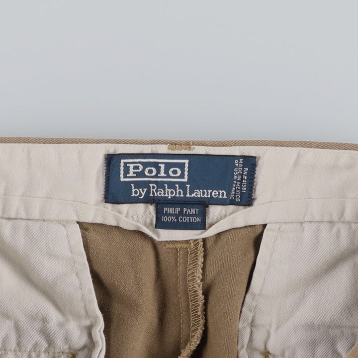 Ralph Lauren POLO by Ralph Lauren PHILIP PANT Chino Pants, Men's W30 equivalent. cotton brown type Vintage Second Hand