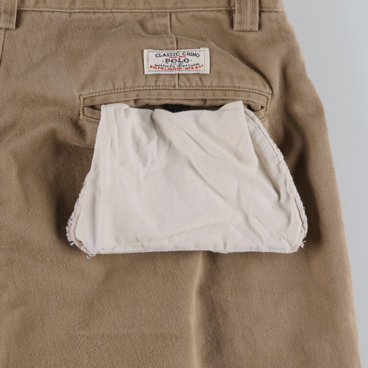 Ralph Lauren POLO by Ralph Lauren PHILIP PANT Chino Pants, Men's W30 equivalent. cotton brown type Vintage Second Hand