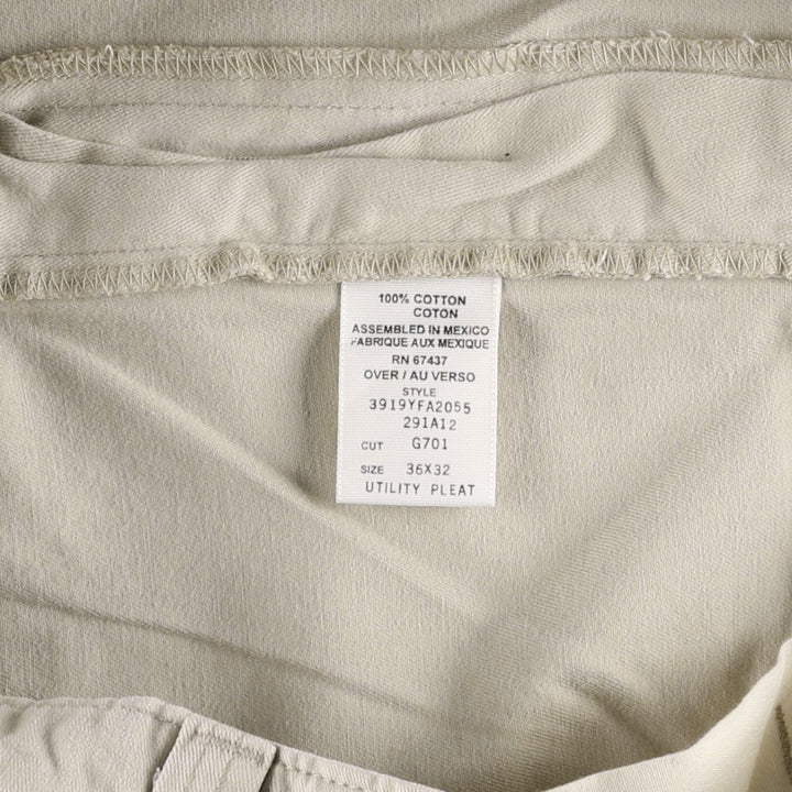 Ralph Lauren POLO JEANS COMPANY Two-Pleat Chino Pants, Men's Size W34 (approx.) cotton Beige type Vintage Second Hand