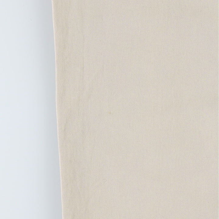 Ralph Lauren POLO JEANS COMPANY Two-Pleat Chino Pants, Men's Size W34 (approx.) cotton Beige type Vintage Second Hand