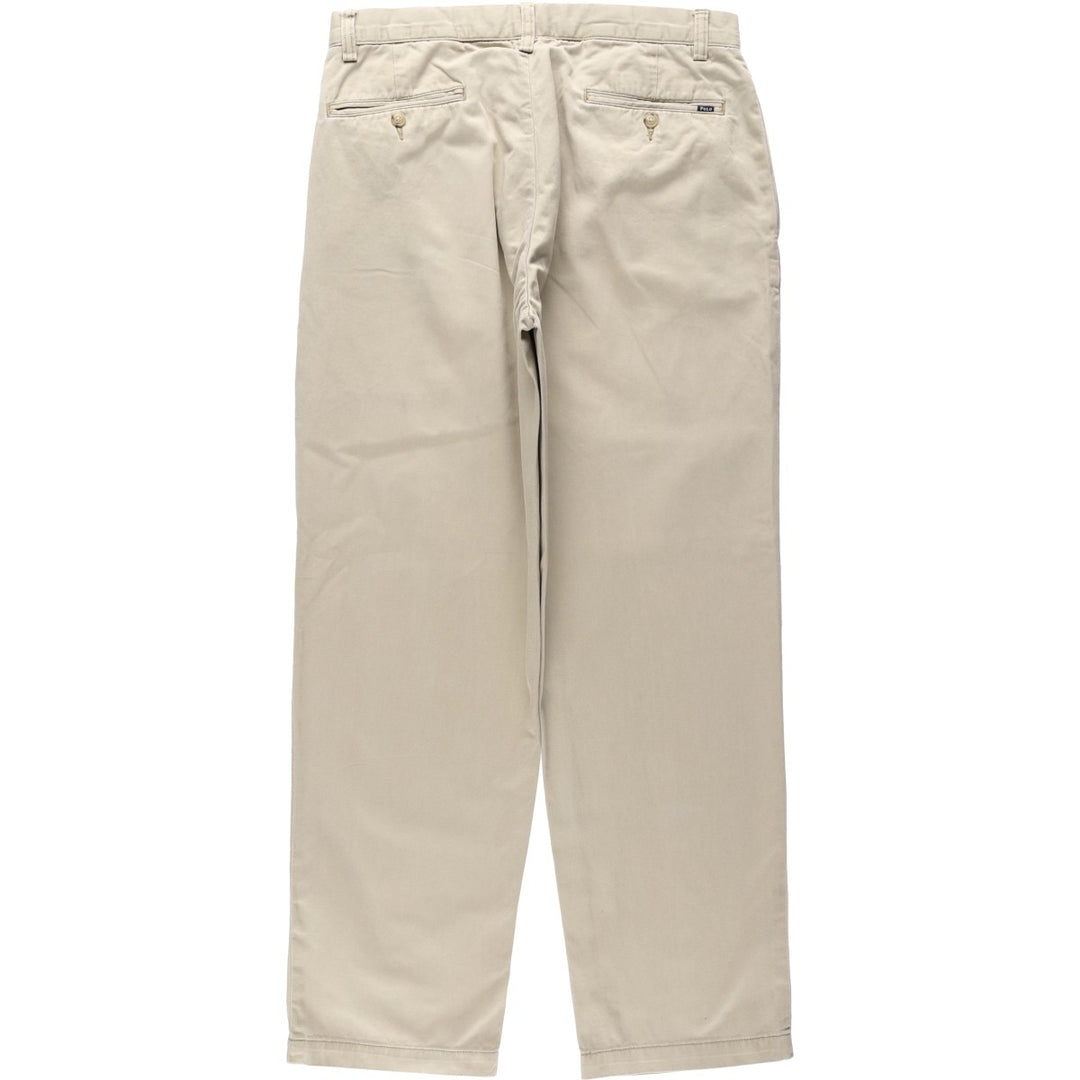 Ralph Lauren POLO by Ralph Lauren Classic Fit Two-Pleated Chino Pants, Men's, Size W32 cotton Beige type Vintage Second Hand