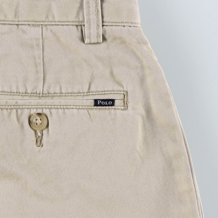 Ralph Lauren POLO by Ralph Lauren Classic Fit Two-Pleated Chino Pants, Men's, Size W32 cotton Beige type Vintage Second Hand