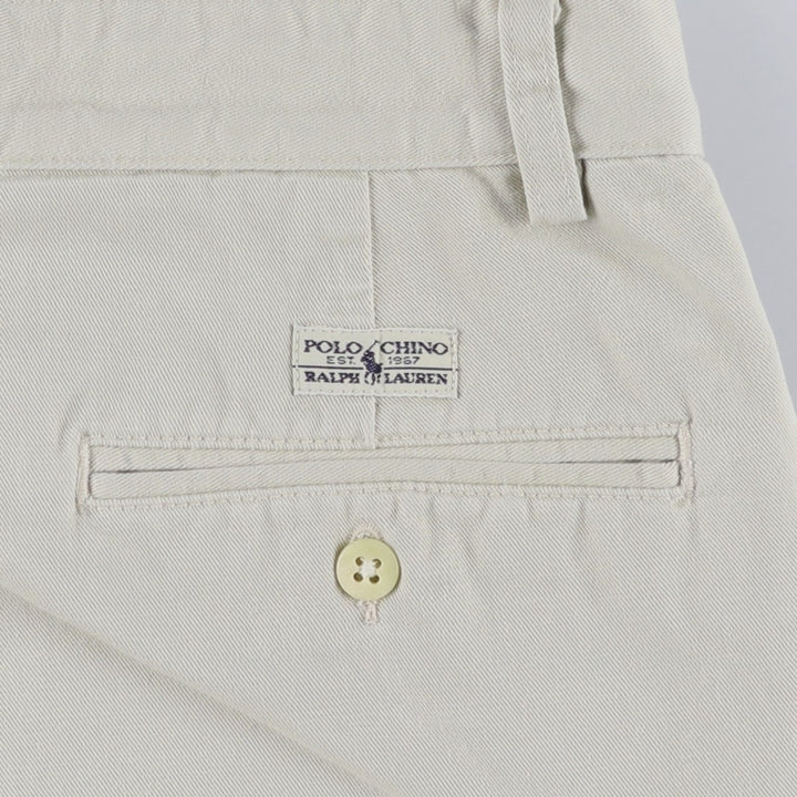 Ralph Lauren Polo Ralph Lauren Chino Pants, Made in USA, Men's Size W34 (approx.) cotton Beige type Vintage Second Hand