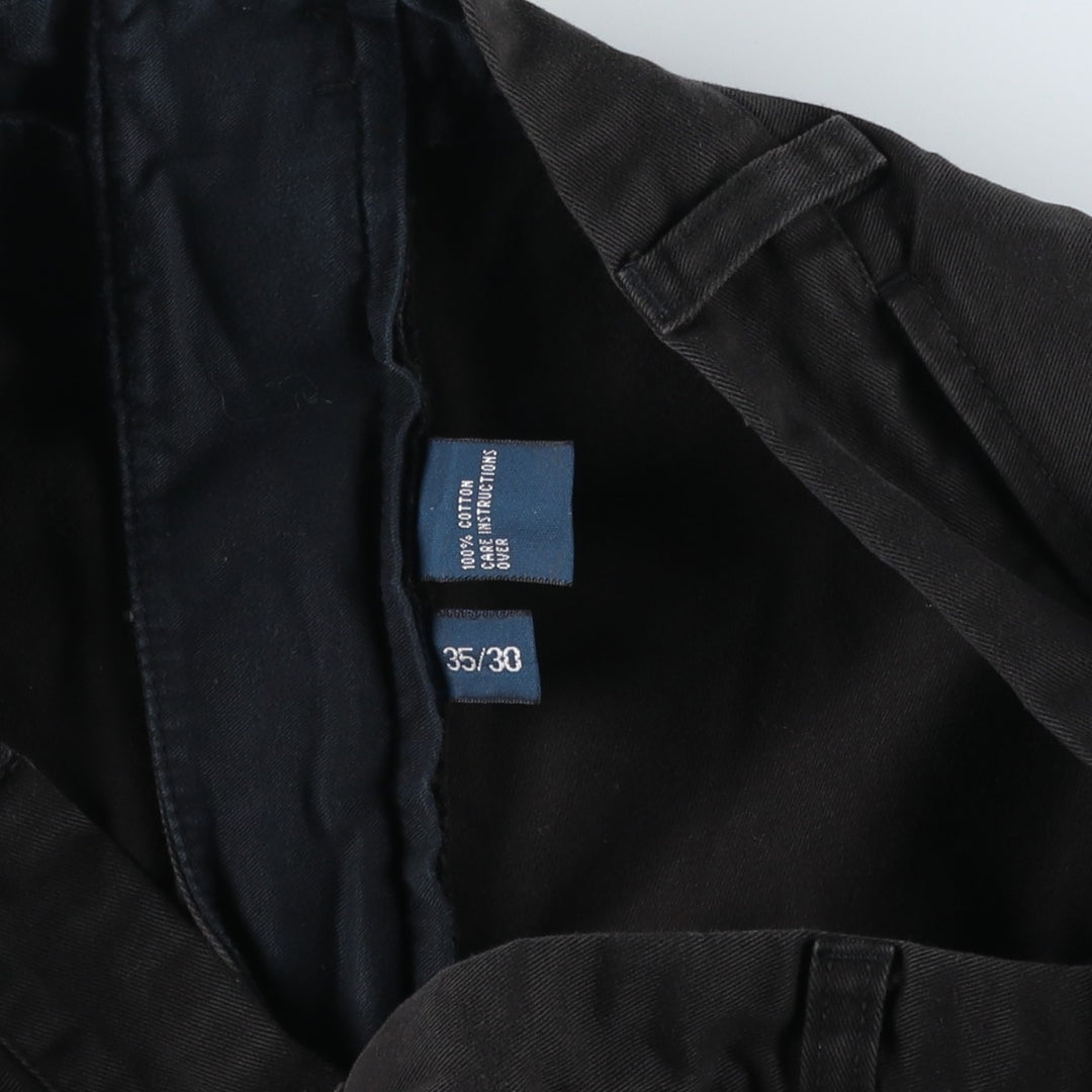 Ralph Lauren POLO by Ralph Lauren PROSPECT PANT Chino pants for men, equivalent to w35 cotton black type Vintage Second Hand