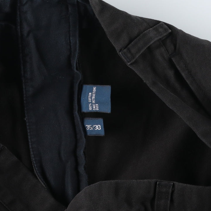 Ralph Lauren POLO by Ralph Lauren PROSPECT PANT Chino pants for men, equivalent to w35 cotton black type Vintage Second Hand