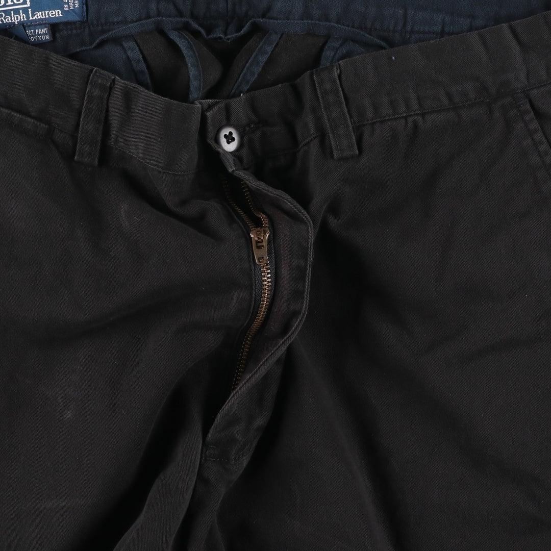Ralph Lauren POLO by Ralph Lauren PROSPECT PANT Chino pants for men, equivalent to w35 cotton black type Vintage Second Hand