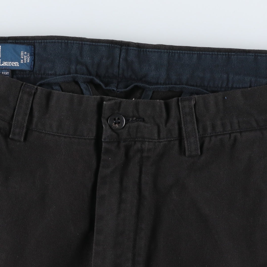 Ralph Lauren POLO by Ralph Lauren PROSPECT PANT Chino pants for men, equivalent to w35 cotton black type Vintage Second Hand
